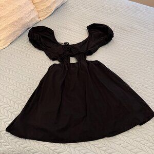 Victoria + Sofia Women's Black Cut Out Mini Dress Size S